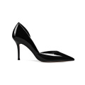 2019 High Heel Women's Pumps Black Genuine Leather x19-c053C Ladies Women custom Dress Shoes Heels For Lady